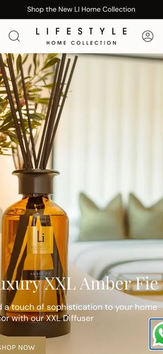 Lifestyle Home Collection store on mobile