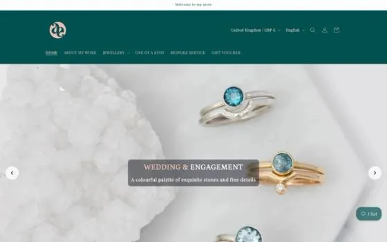 Angela Evans store homepage