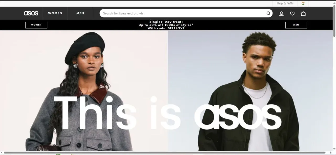 ASOS website