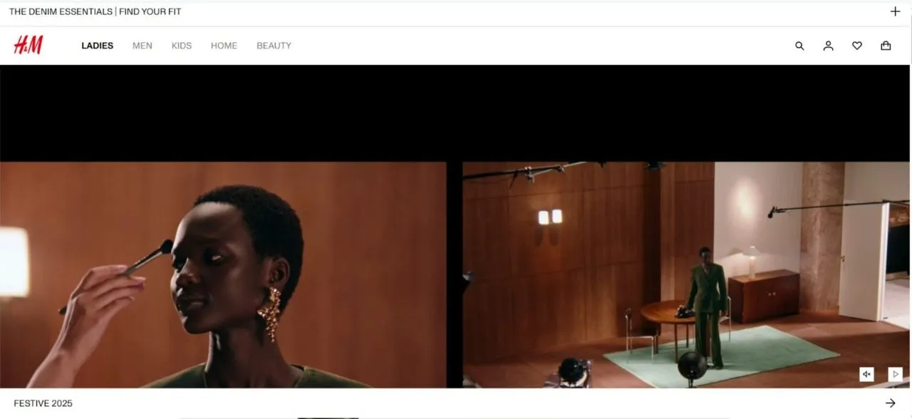 H&M website