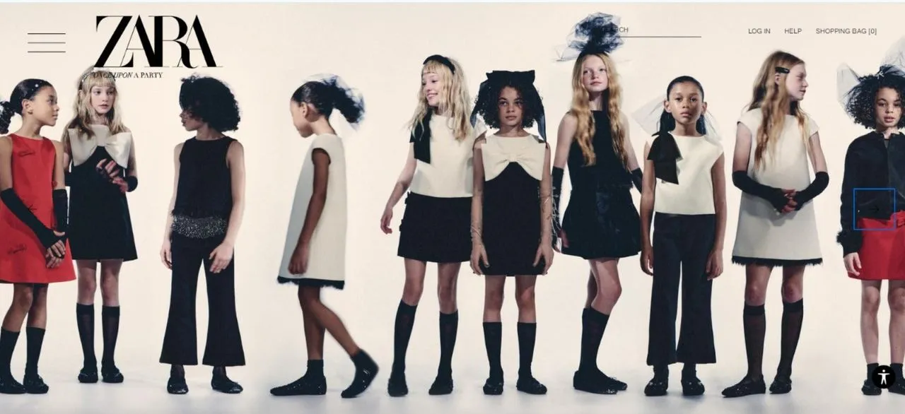 Zara website