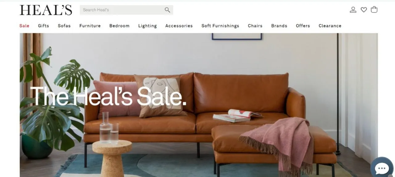 Heal’s website