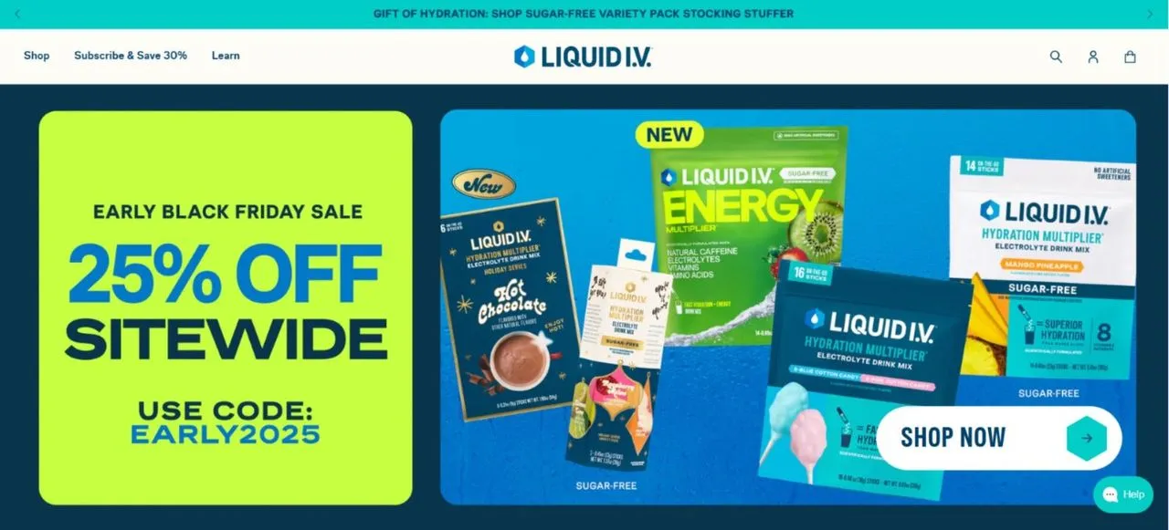 Liquid I.V.website